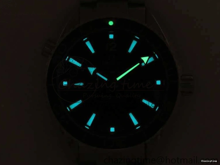 1230 Sleek Planet Ocean Professional Ceramic Bezel 42mm 1:1 MK Best Edition Silver Markers On SS Bracelet A 8085